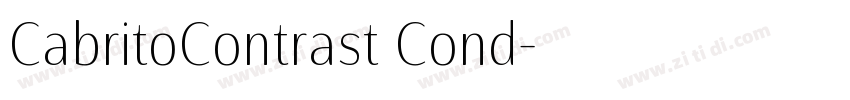 CabritoContrast Cond字体转换
